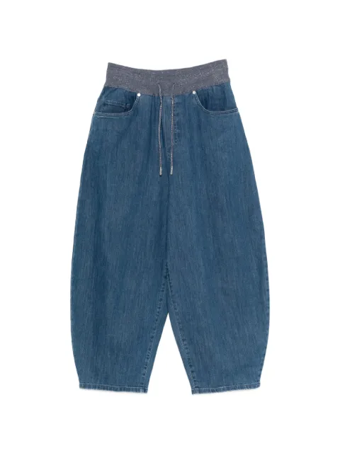 PANICALE drawstring cropped trousers