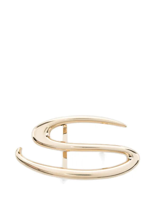Santoni Logo Belt Buckle in Gold