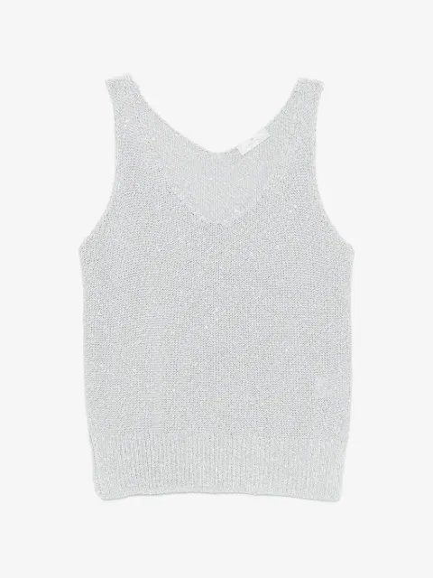 PANICALE chaleco tejido con cuello en V