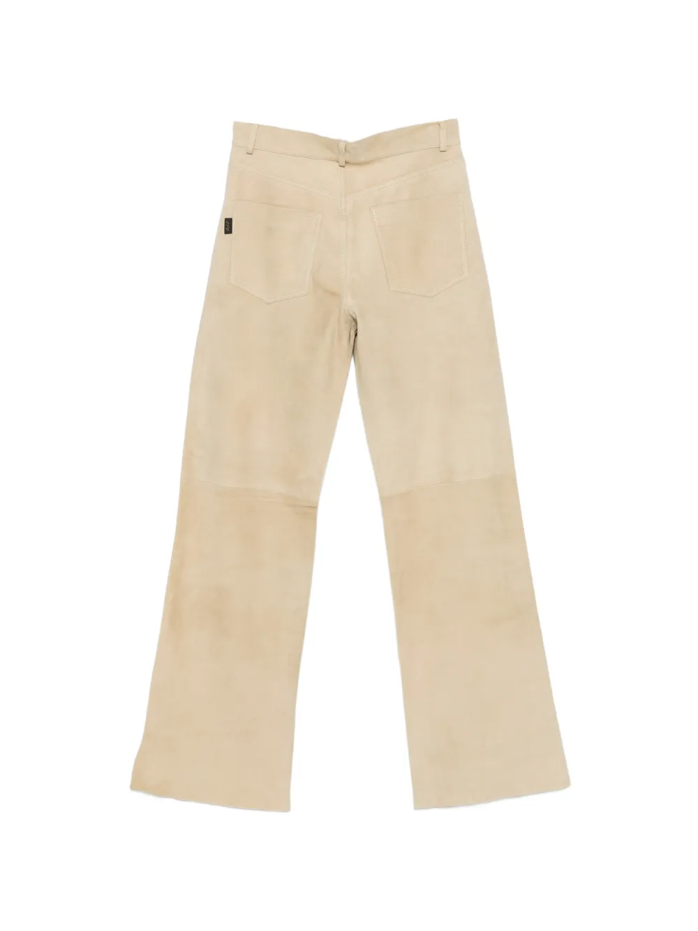  Haikure Pocket Leather Trousers - Neutrals 