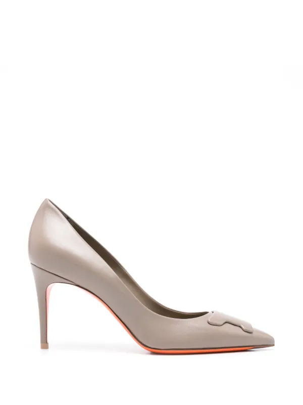 Santoni Leather Pumps in Neutrals