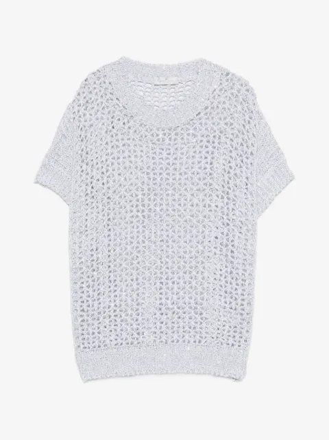 PANICALE open-knit T-shirt