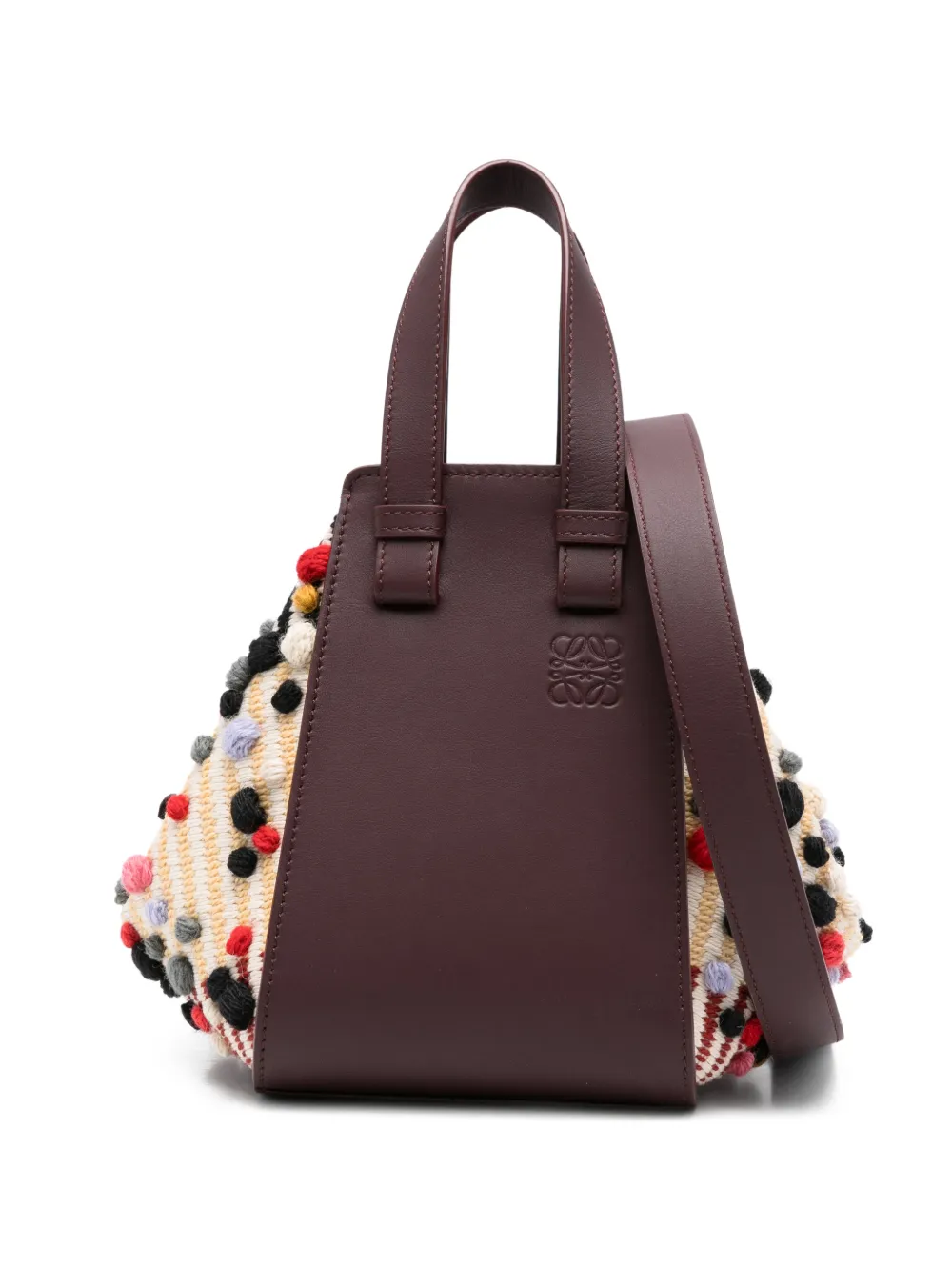 LOEWE Hammock appliqué tote bag - Marrone