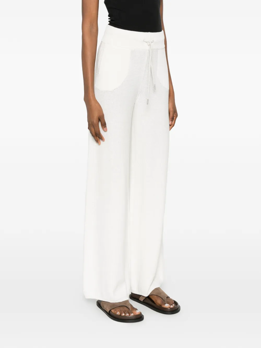  Panicale Drawstring-waistband Trousers - White 