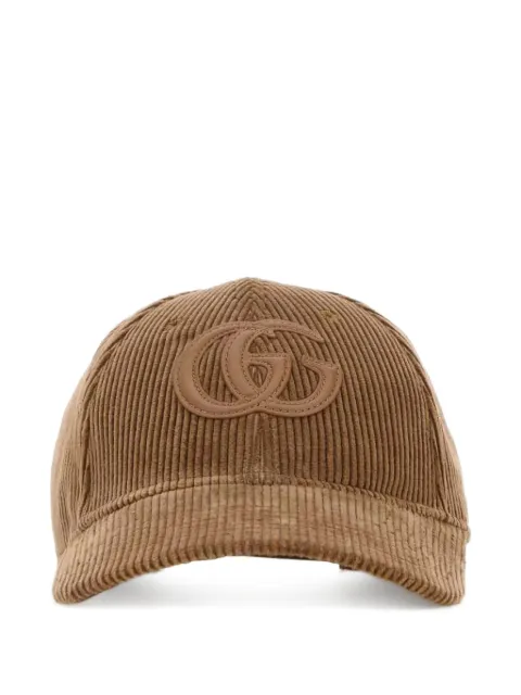 Gucci gorra de pana con parche del logo