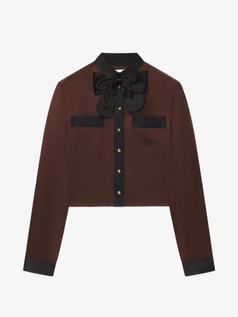 FRAME blusa con bolsillos y moño en colaboración con Ritz Paris