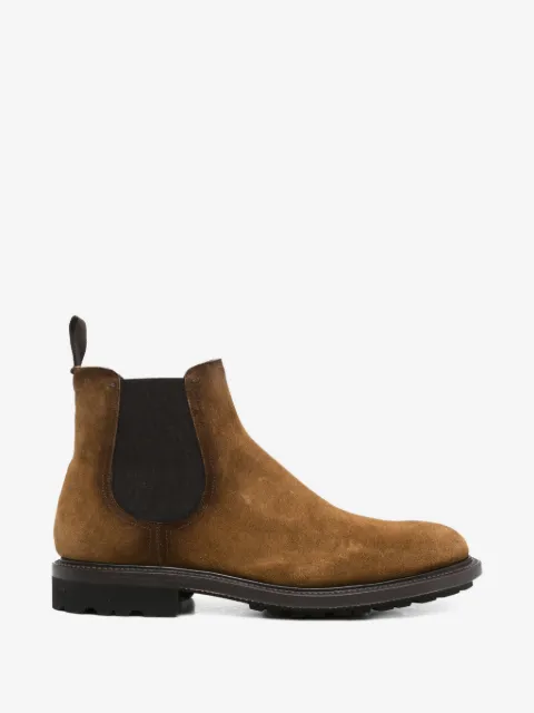 Fabi elasticised leather boots