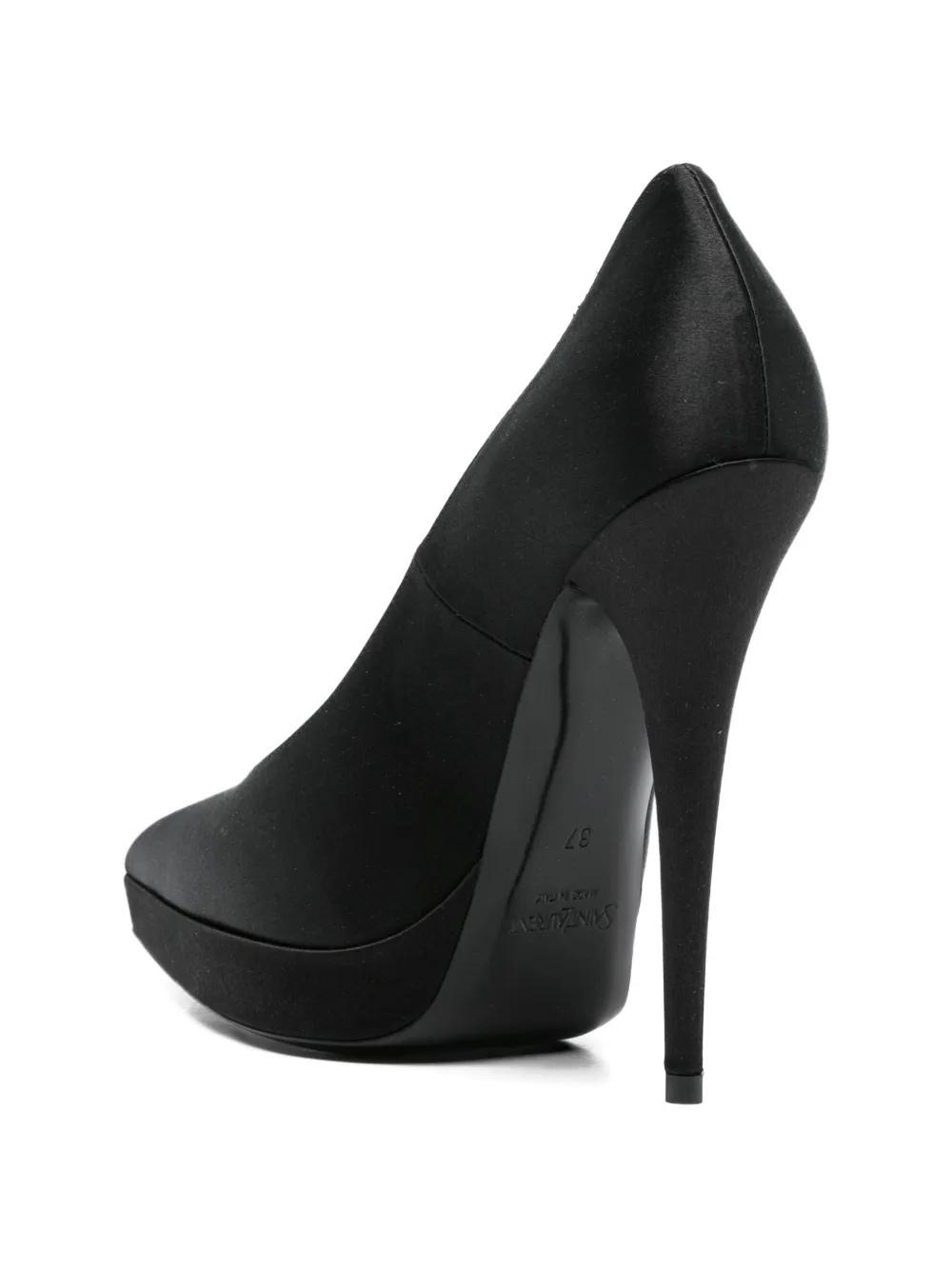 Saint Laurent Leren pumps Zwart
