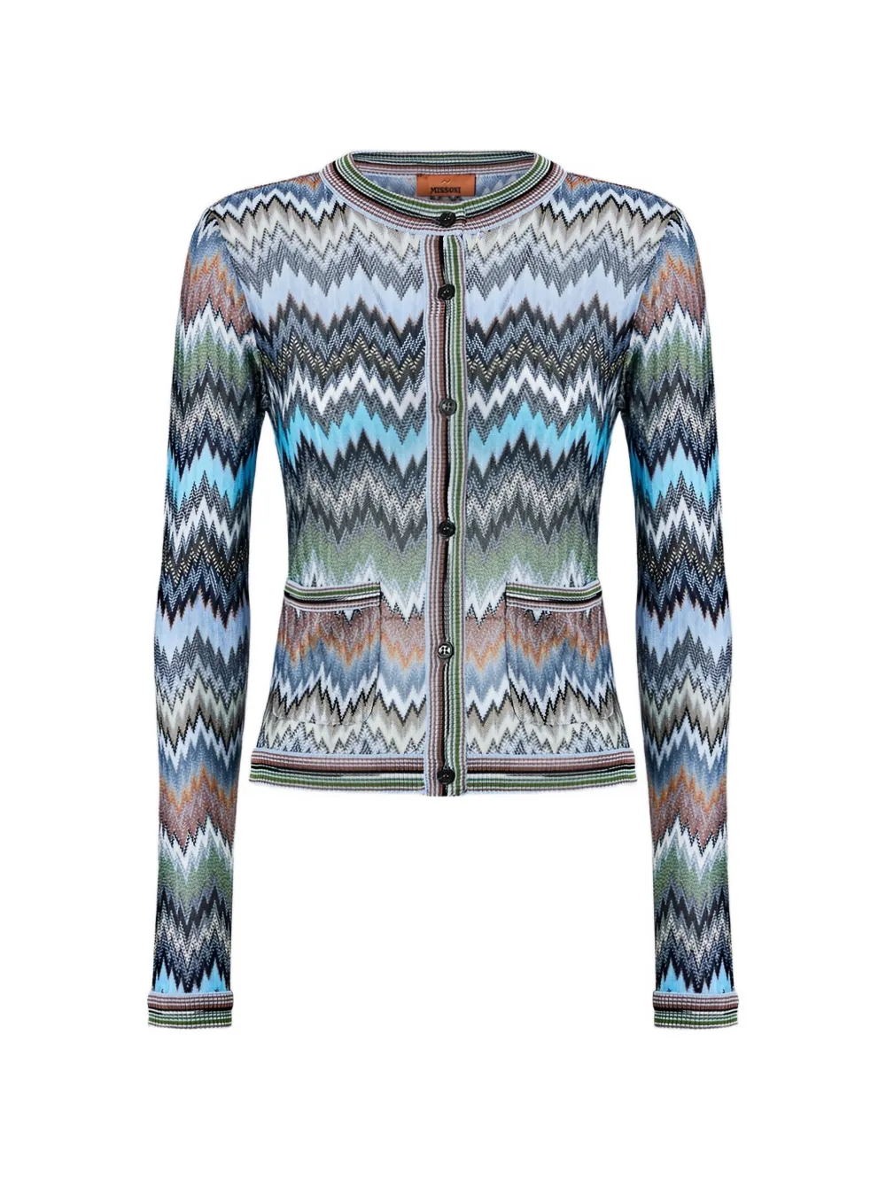 Missoni Cardigan con motivo chevron - Blu
