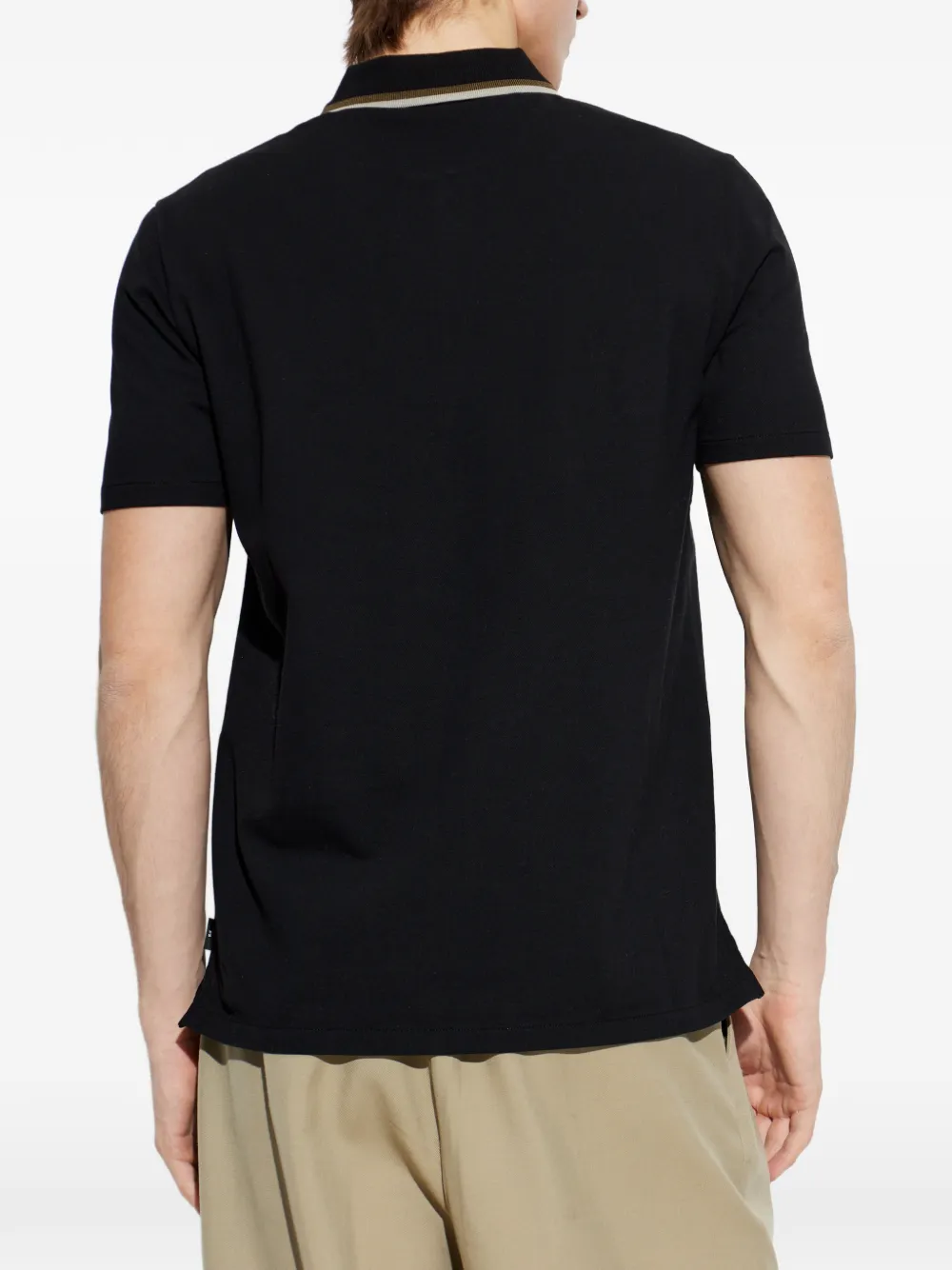 PS Paul Smith Poloshirt met halve rits Zwart