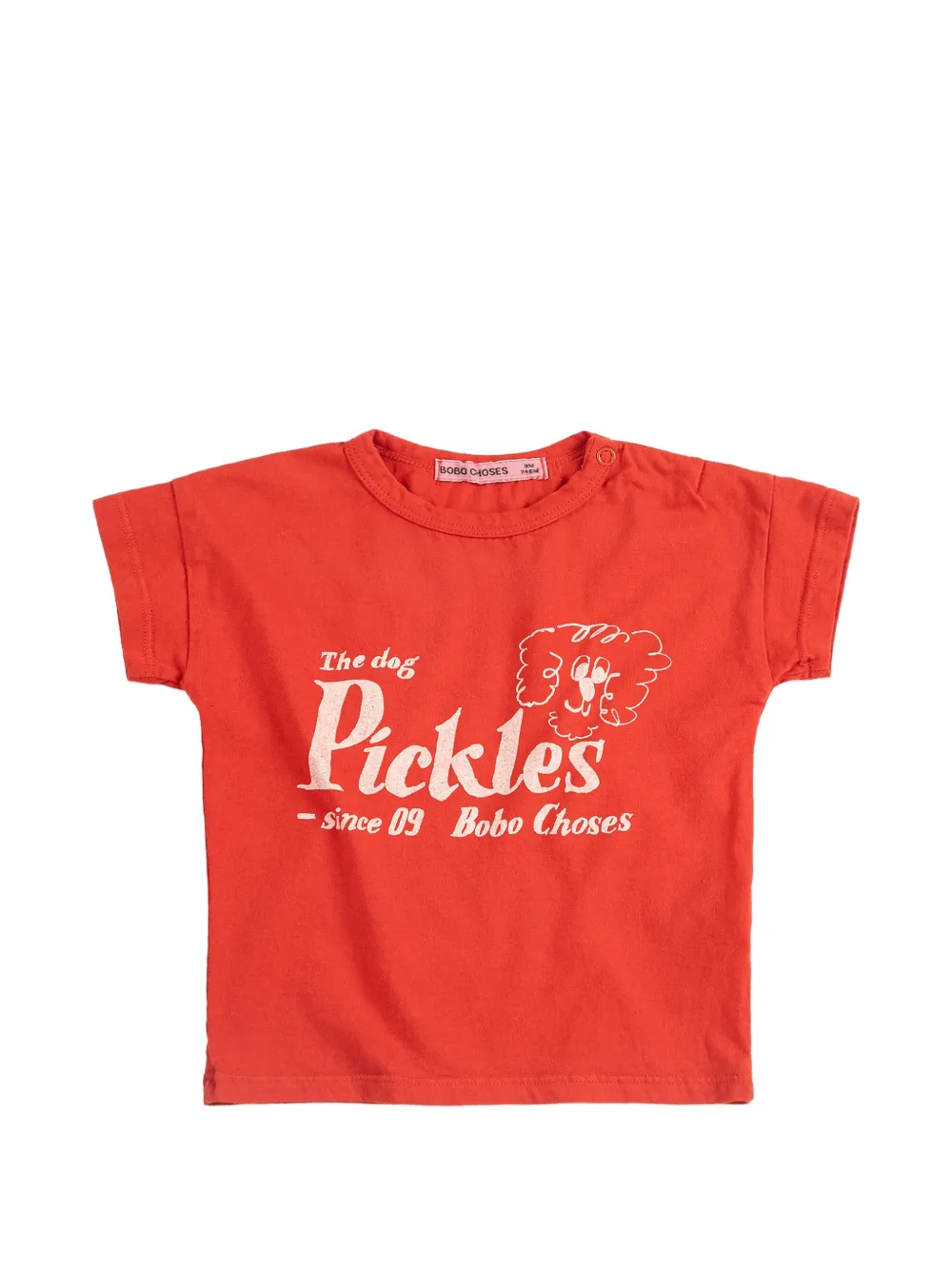 Bobo Choses Pickles The Dog graphic-print T-shirt - Rosso