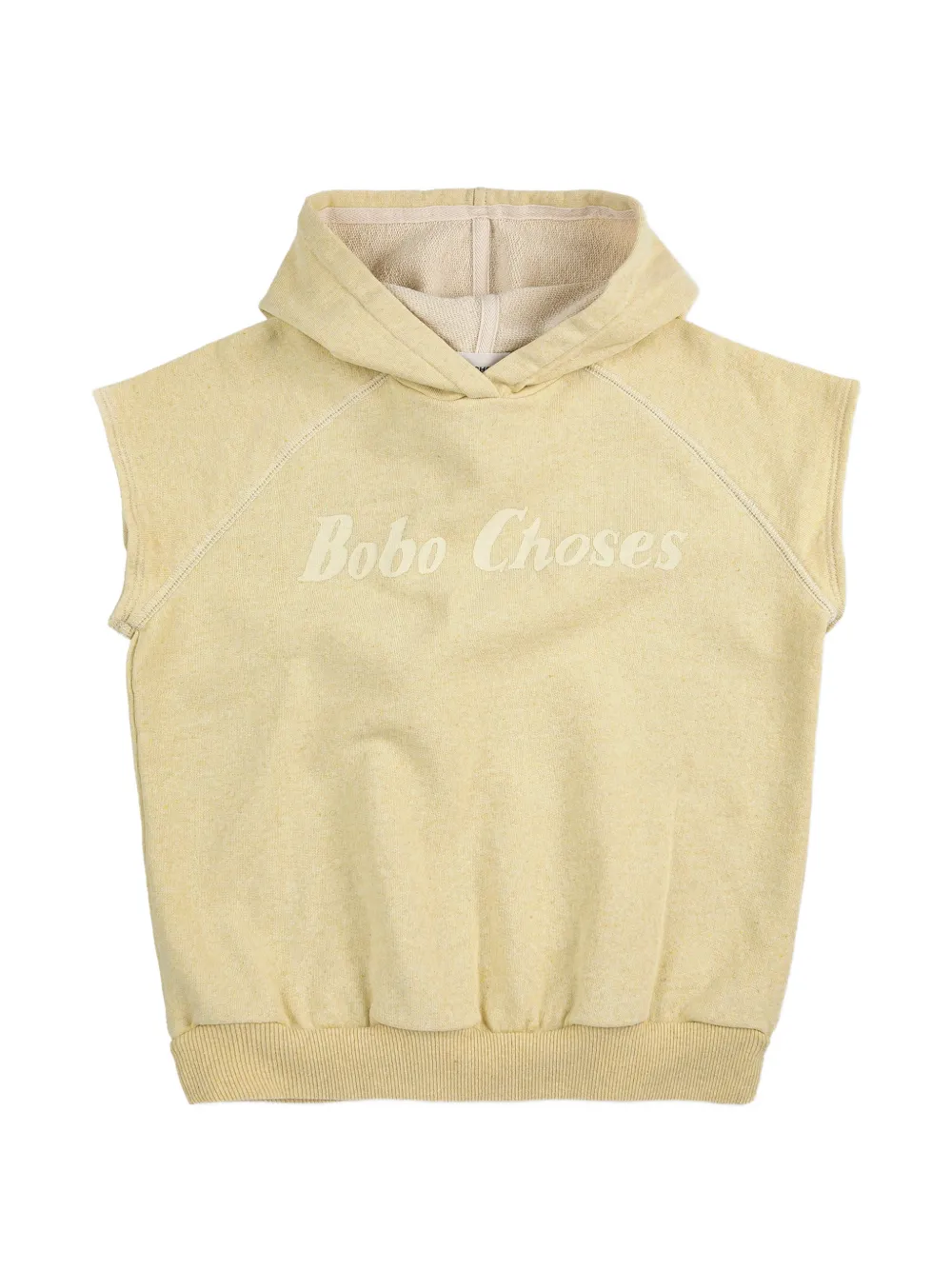 Bobo Choses sleeveless hoodie - Toni neutri