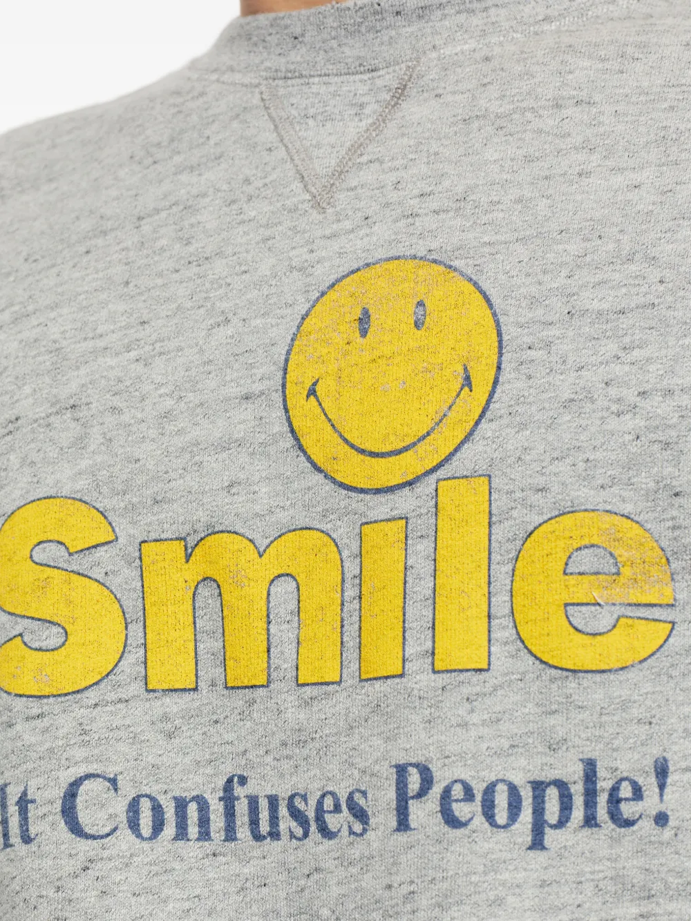 Smile-Print Sweatshirt