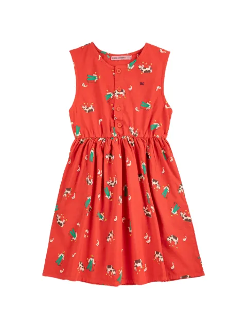 Bobo Choses Farm Adventure button print dress