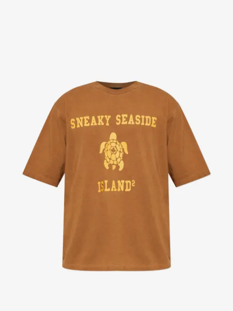 DSQUARED2 t-shirt ample à détail d'imprimé
