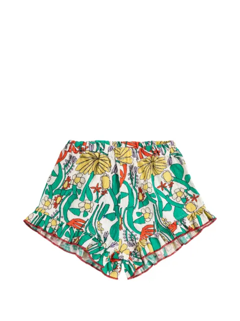 Bobo Choses blomstrede Color Herbalist shorts med flæser