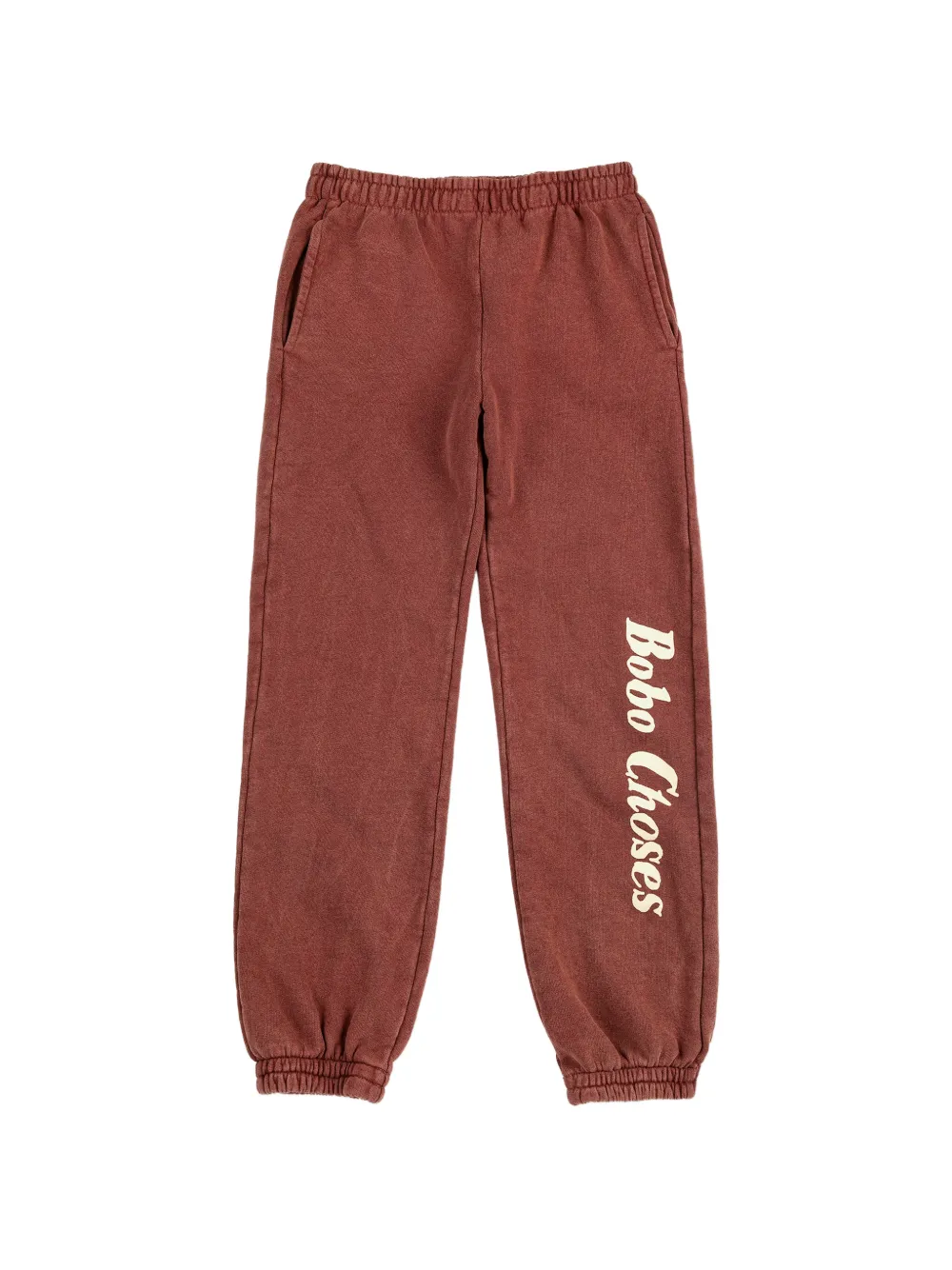 Bobo Choses logo-print trousers - Marrone