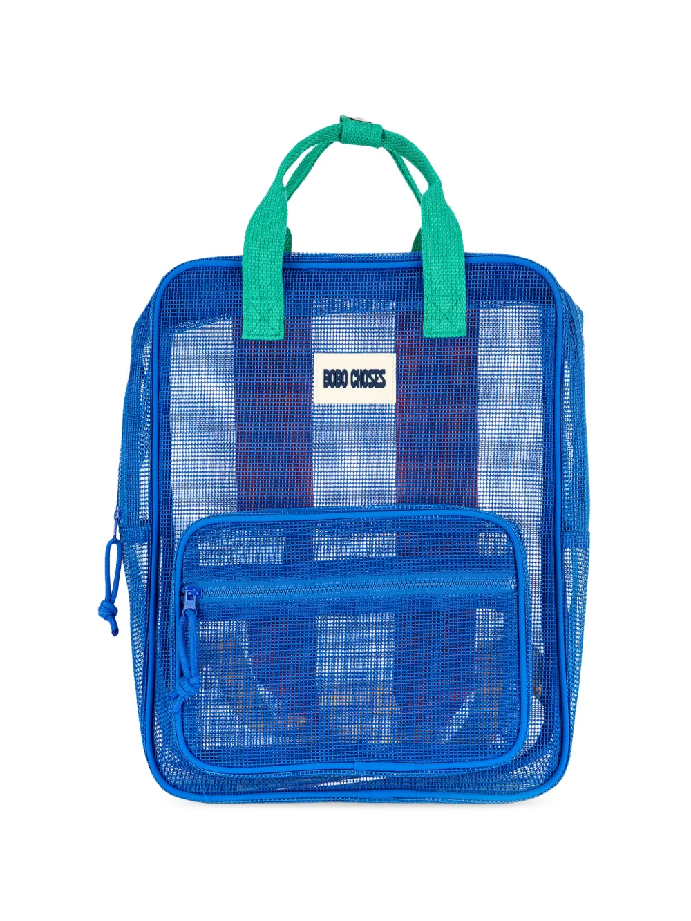 Bobo Choses mesh zipped backpack - Blau