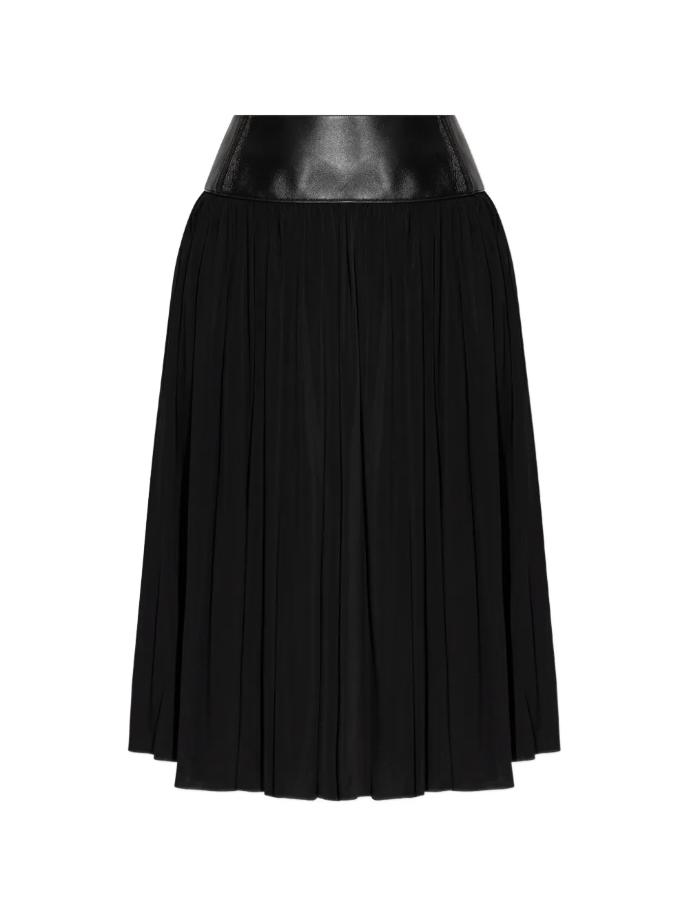 Alaïa Midi contrasting-waistband Skirt | Black | FARFETCH