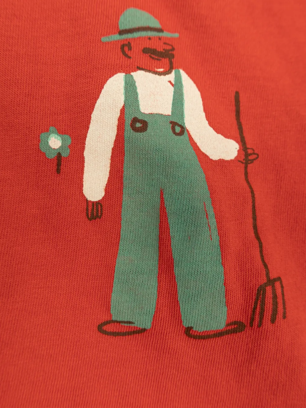 Bobo Choses Farm Adventure T-shirt met print Rood