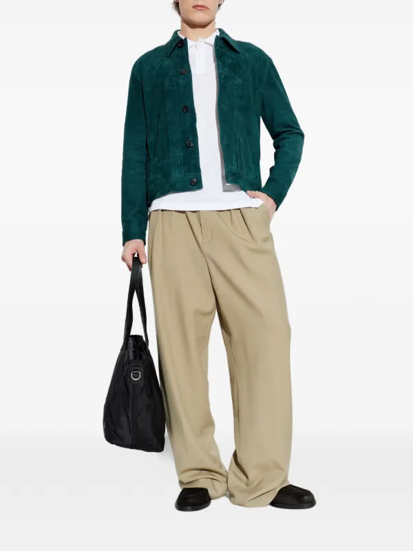 Paul Smith スエード ジャケット | グリーン | FARFETCH JP