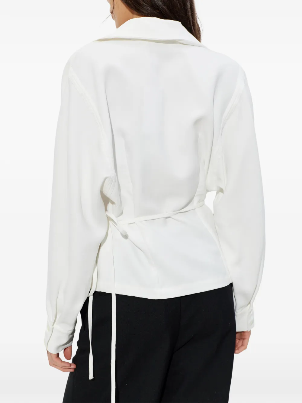 IRO Heloa jack met gestrikte taille Wit
