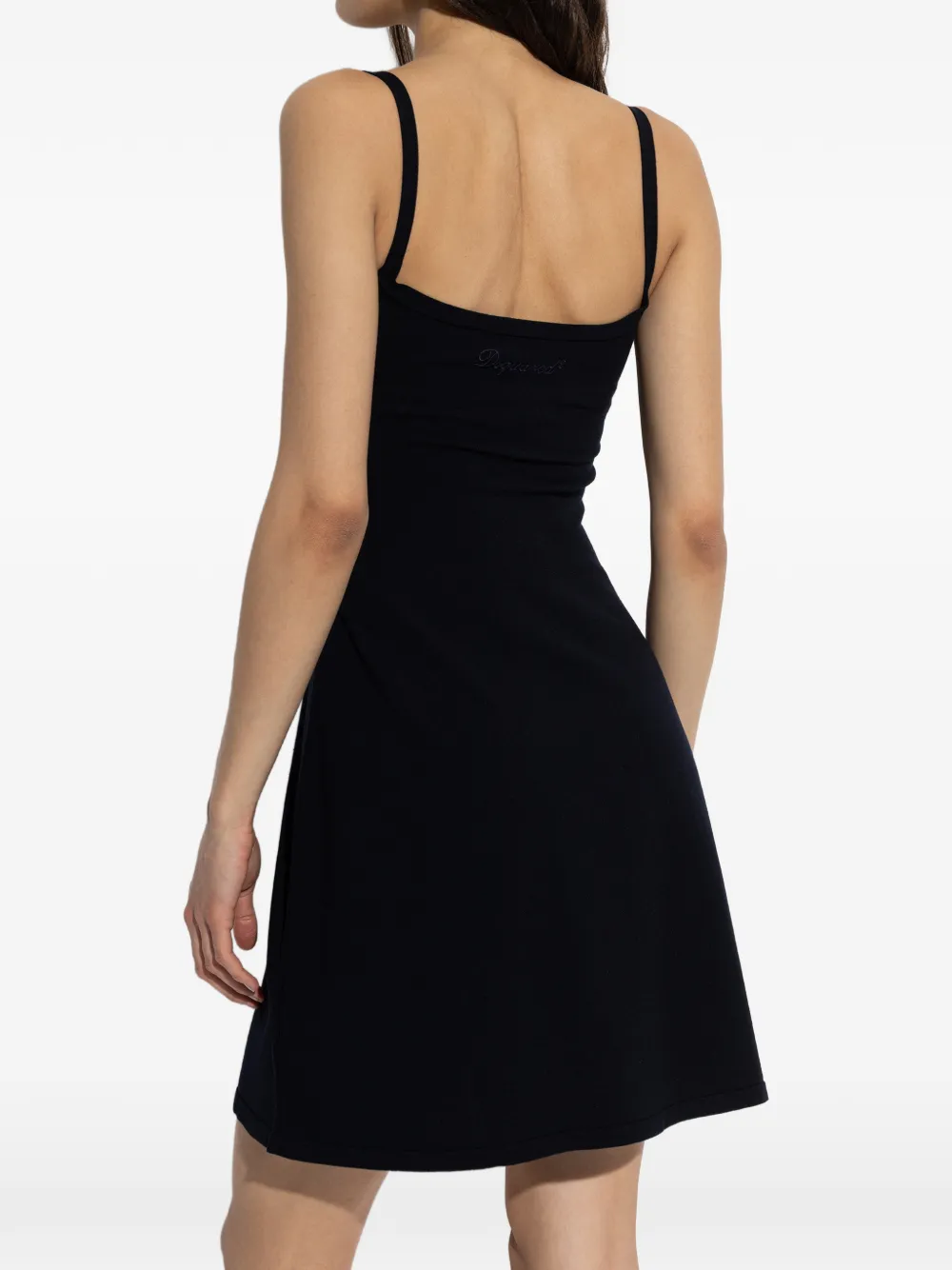 DSQUARED2 Flared mini-jurk Zwart
