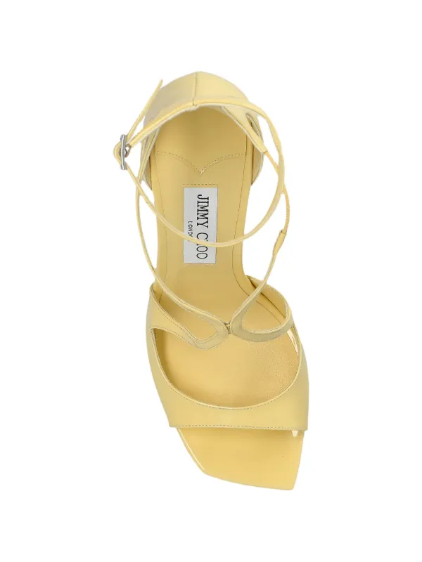 Jimmy Choo Azia 95 cross-strap Sandals | Yellow | FARFETCH CA