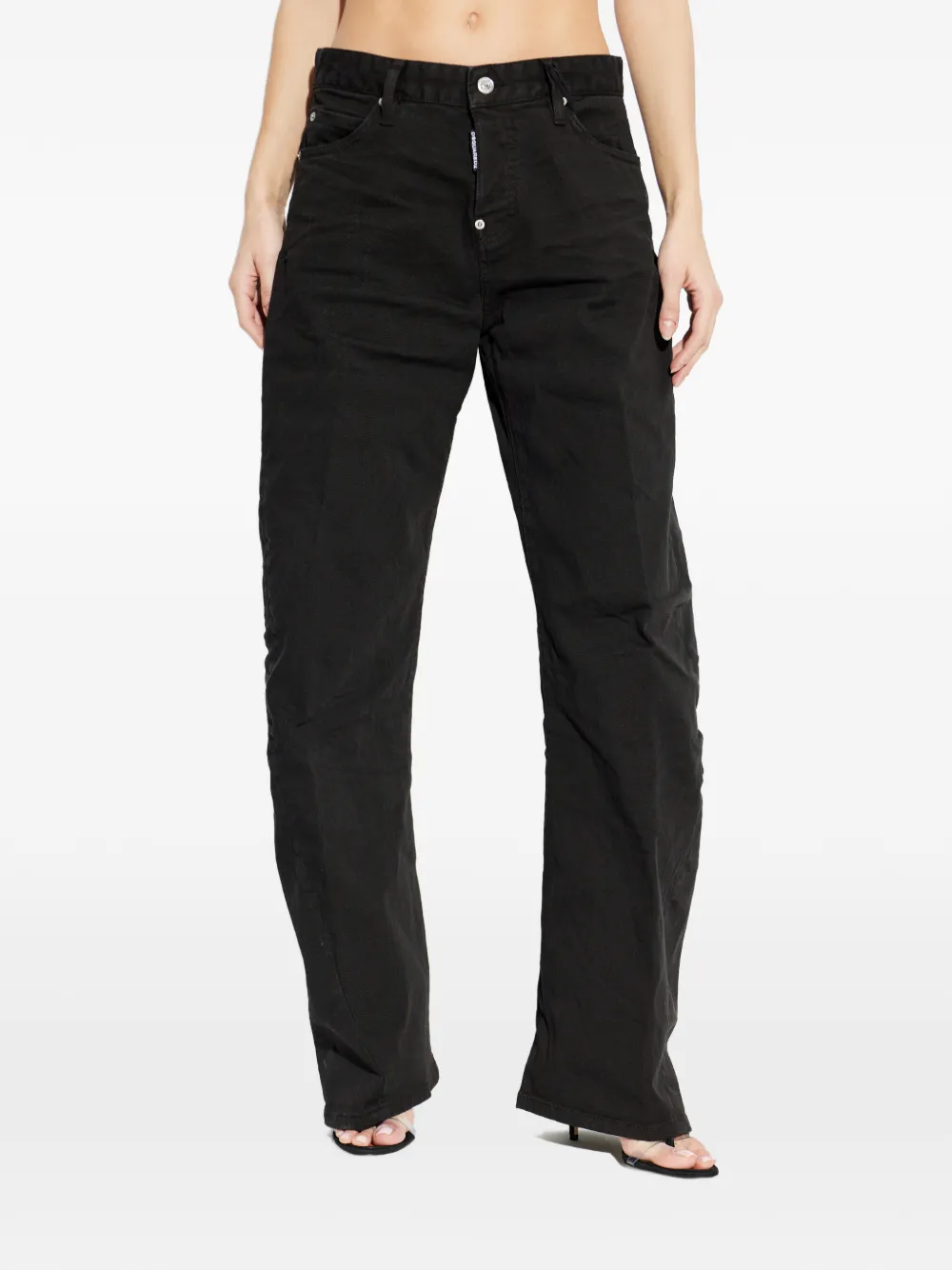 DSQUARED2 Ruimvallende jeans Zwart