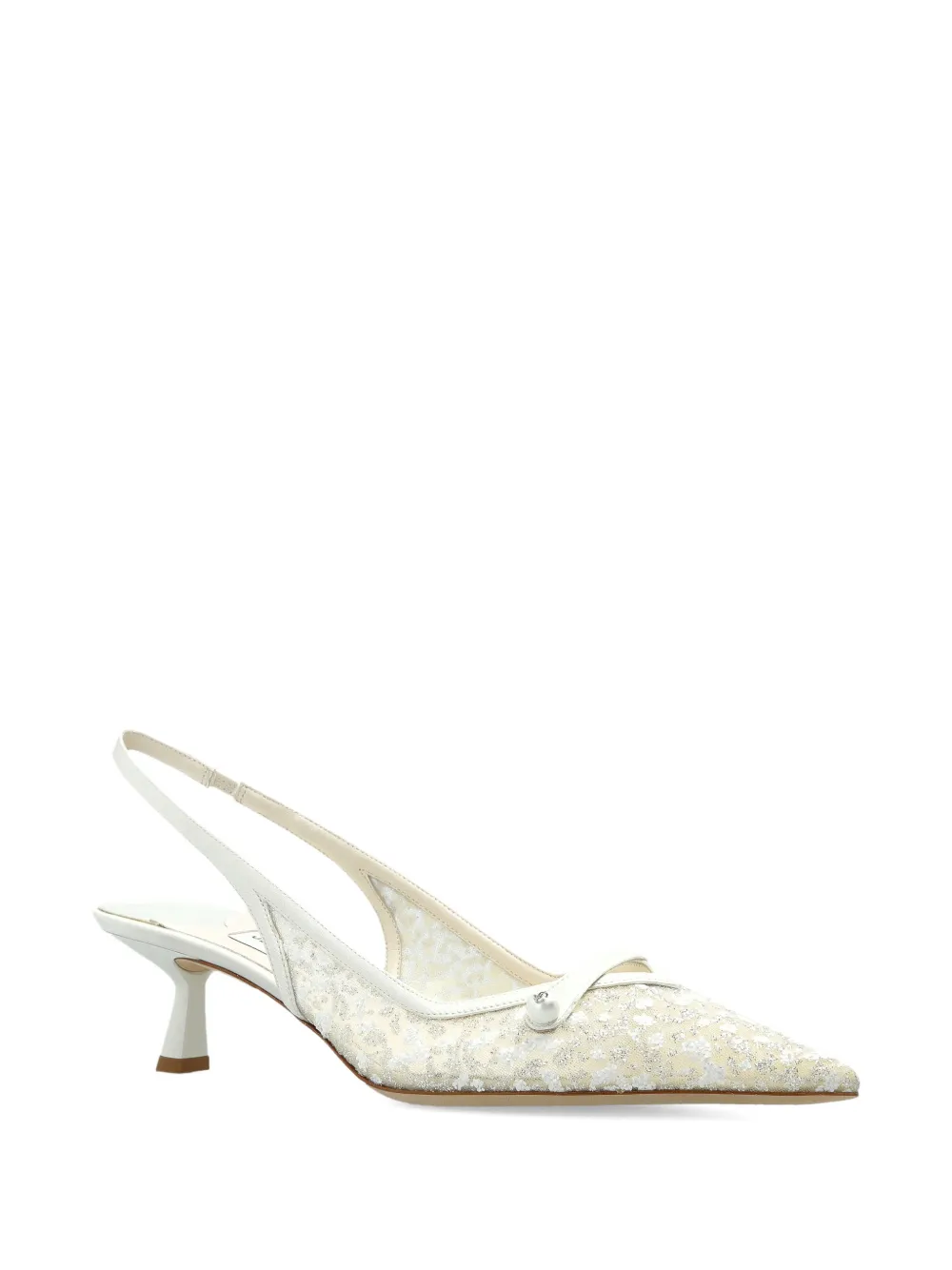Jimmy Choo Amita verfraaide pumps Beige