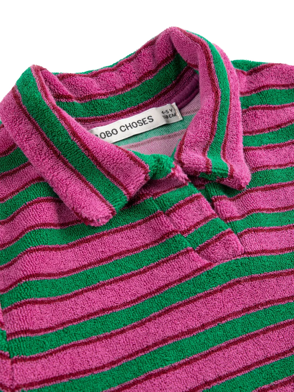 Bobo Choses Gestreepte polojurk Roze