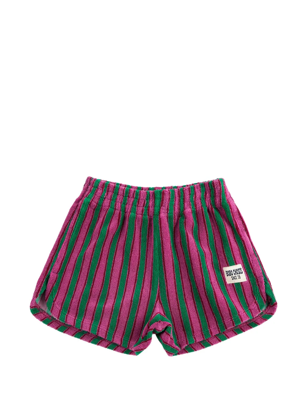 Bobo Choses striped towelling shorts - Rosa