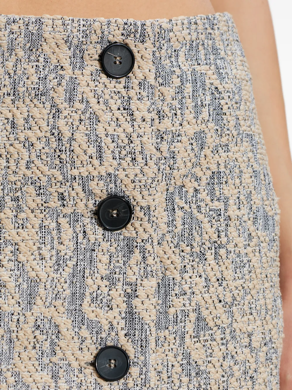 IRO Mini-rok met knopen Beige