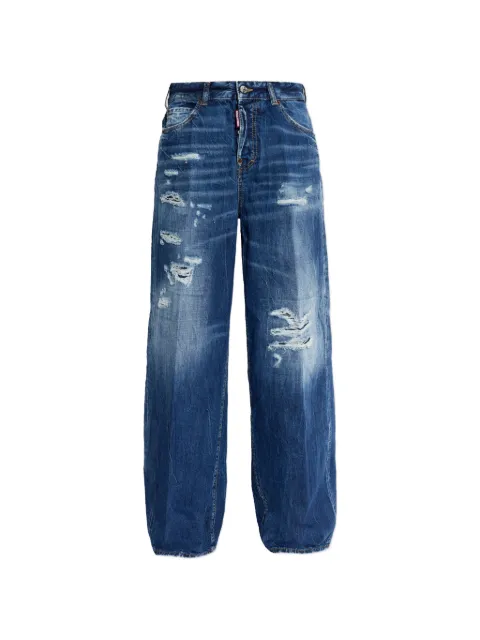DSQUARED2 distressed-detail wide-leg jeans