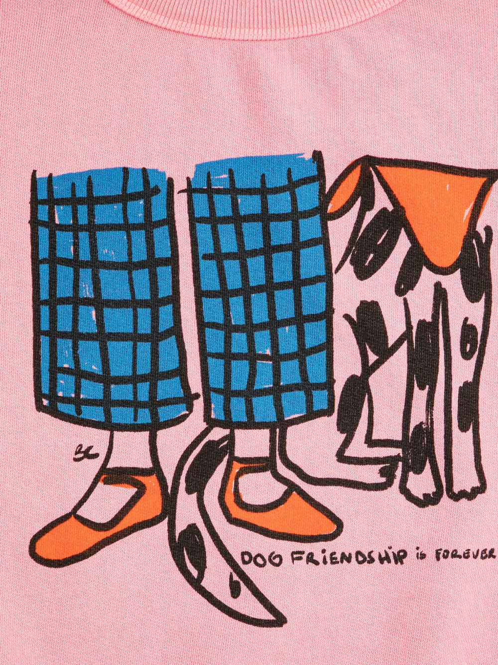 Bobo Choses Dog Friendship sweater Roze
