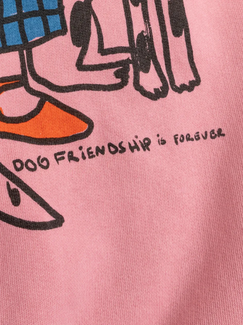 Bobo Choses Dog Friendship sweater Roze