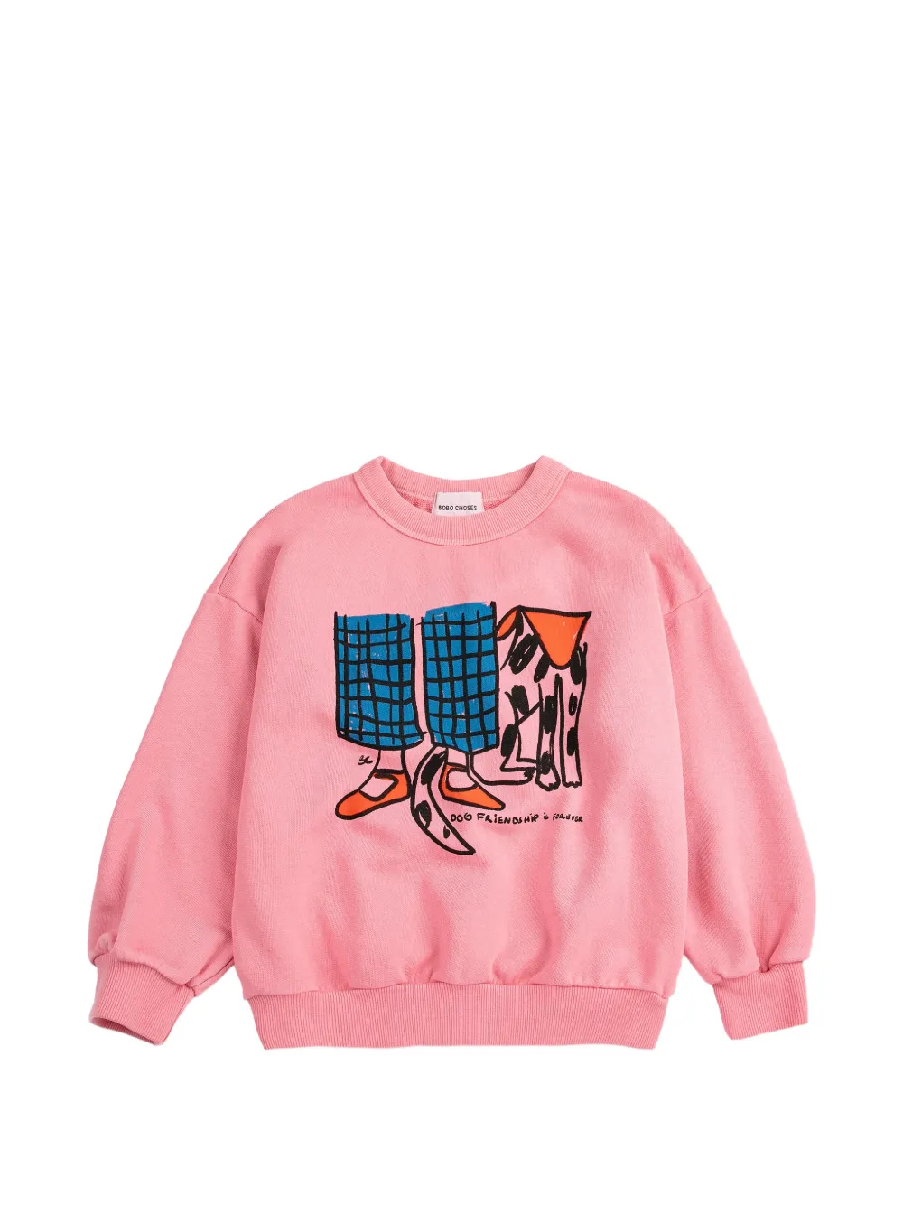 Bobo Choses Dog Friendship print sweatshirt - Rosa