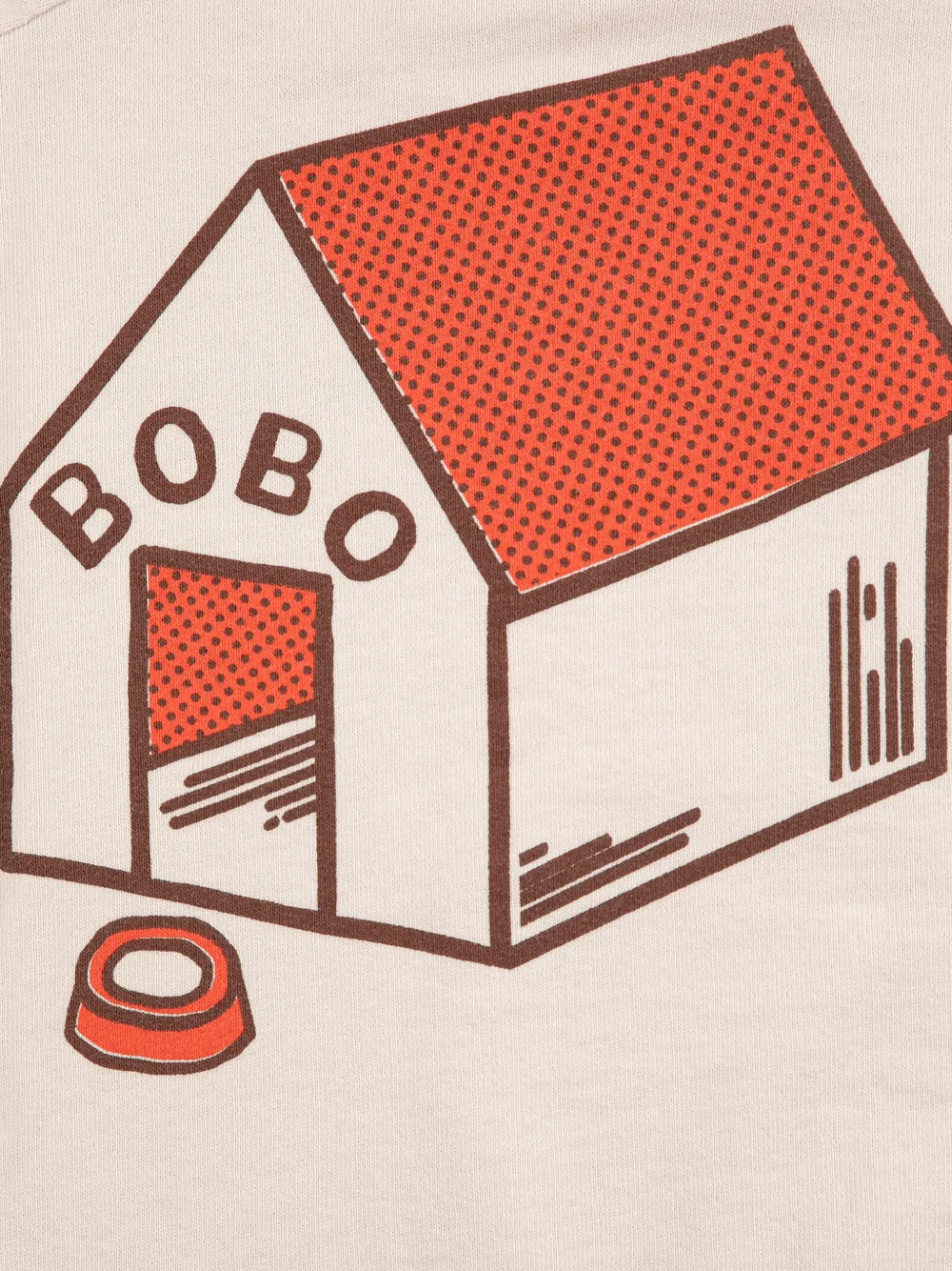Bobo Choses Sweater met grafische print Beige