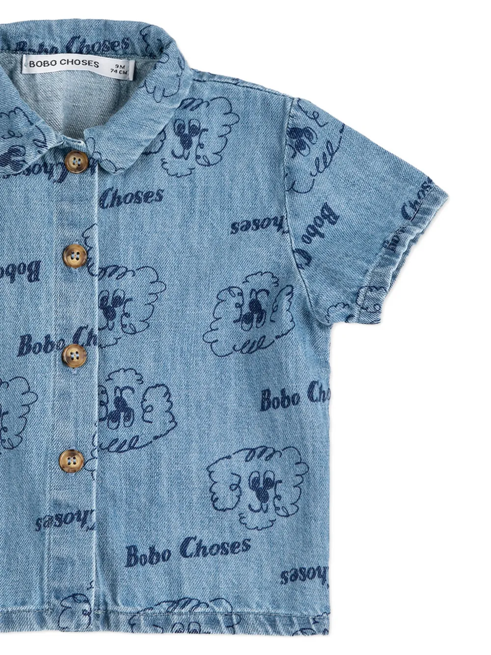  Bobo Choses Short-sleeve Shirt - Blue 