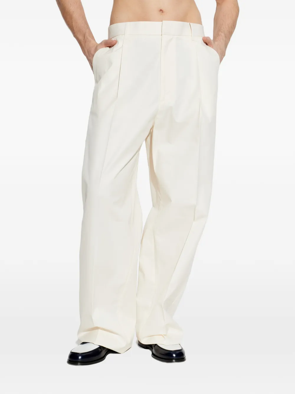 DSQUARED2 Broek met logoplakkaat Beige