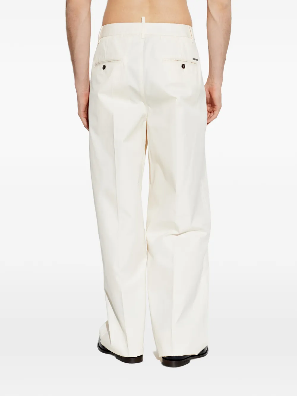 DSQUARED2 Broek met logoplakkaat Beige
