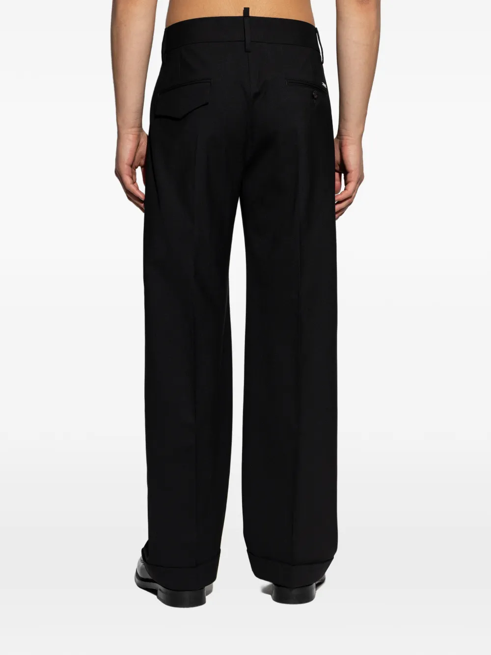 DSQUARED2 Pantalon met riemlussen Zwart