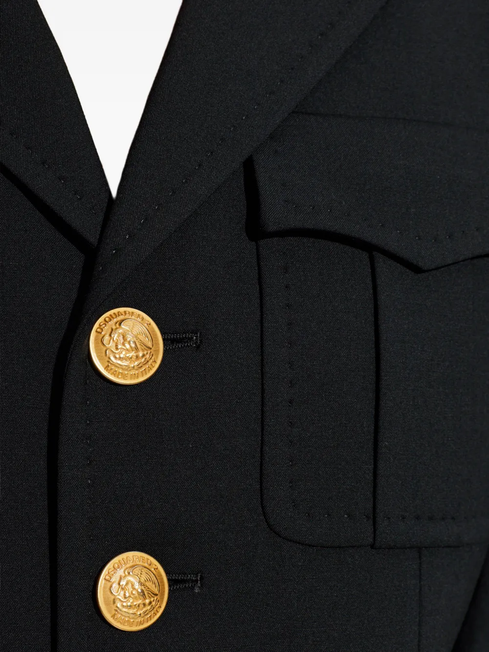 DSQUARED2 Blazer met enkele rij knopen Zwart