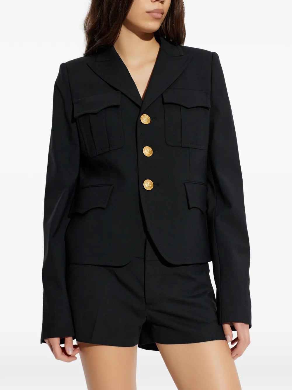  Dsquared2 Blazer Con Botones - Negro 