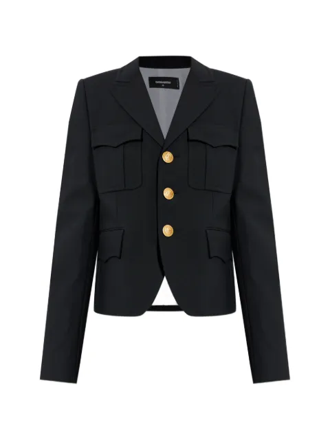 DSQUARED2 flap-pocket single-breasted blazer