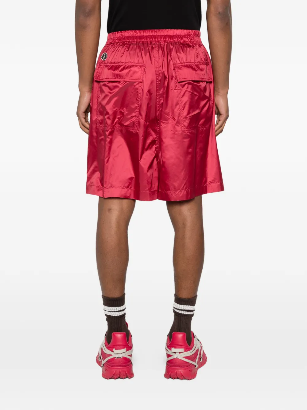 Moncler Shorts met trekkoord Rood