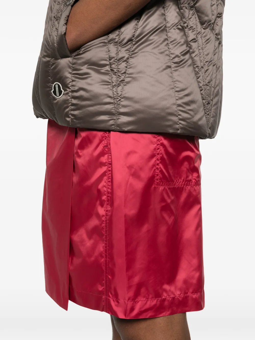 Moncler Shorts met trekkoord Rood