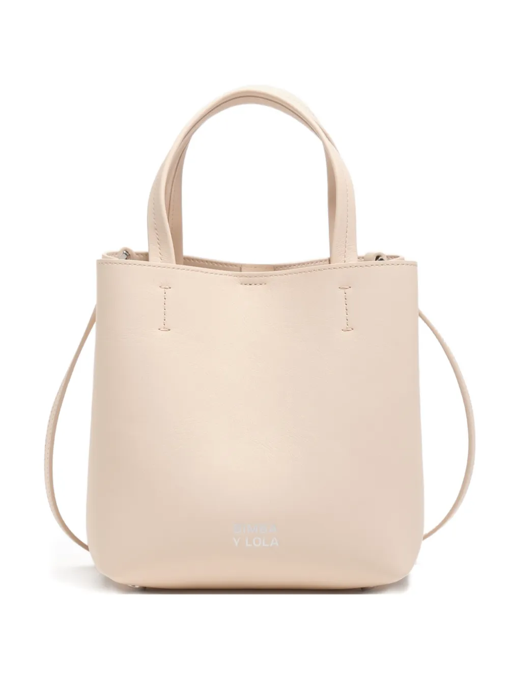 Bimba y Lola Borsa tote piccola in pelle - Toni neutri