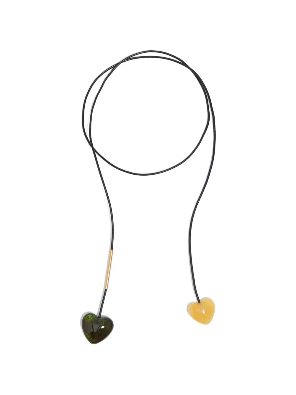 BIMBA Y LOLA Collana con cuori in resina - Nero