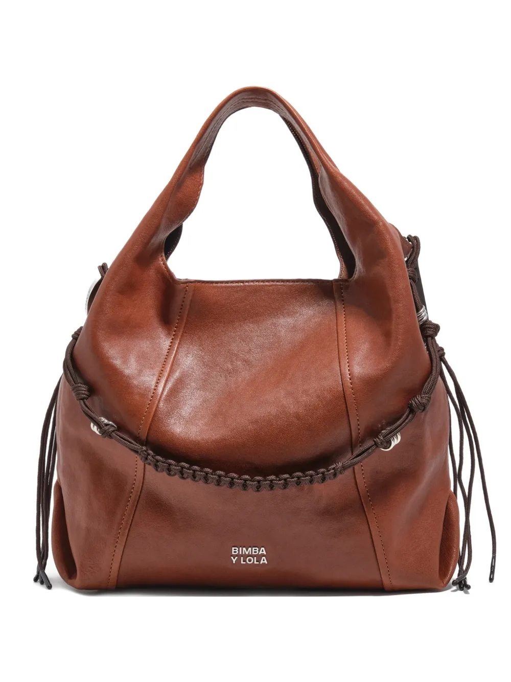 Bimba y Lola Borsa a spalla media in pelle - Marrone